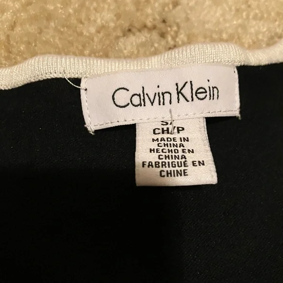 Calvin Klein Black and Cream Garment - Picture 2 of 3